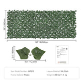 39 x 98 inch Ivy Privacy Fence Faux Green Wall Screen Artificial Hedge Leaf Panel for Garden Yard Balcony and Patio Decor